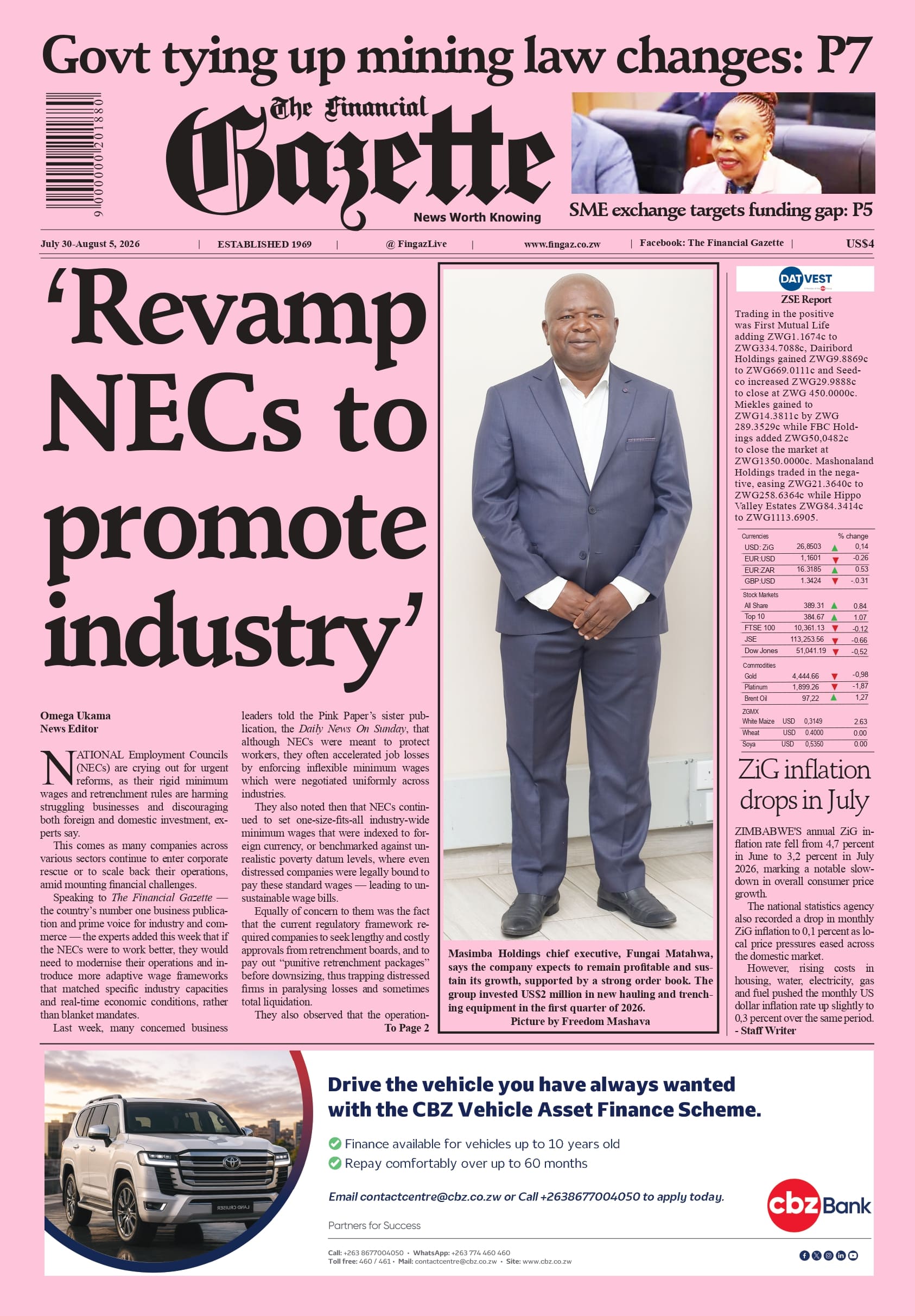 Thursday 30 July 2026